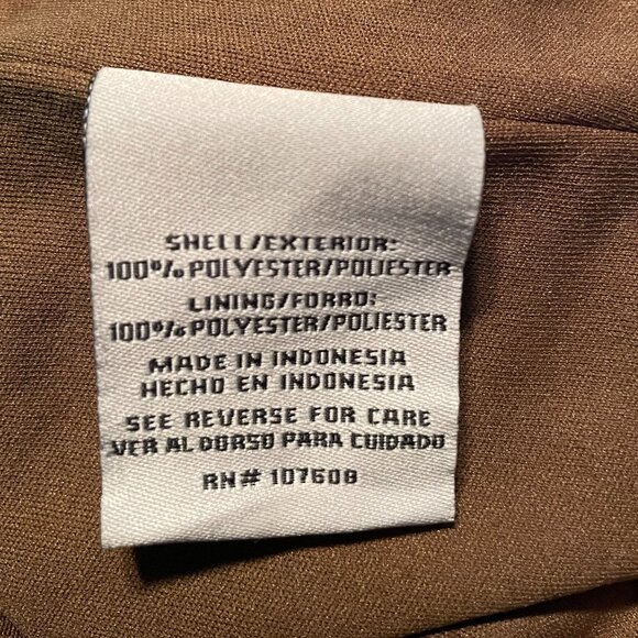 Leslie Fay Metallic Copper Sequins Velvet Dress - Picture 7 of 7